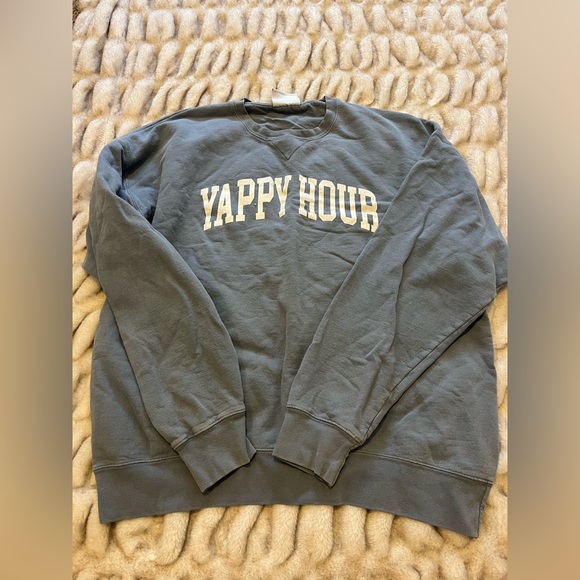 Champion Charcoal Athletic Tee with “Yappy Hour” Graphic - Picture 2 of 2